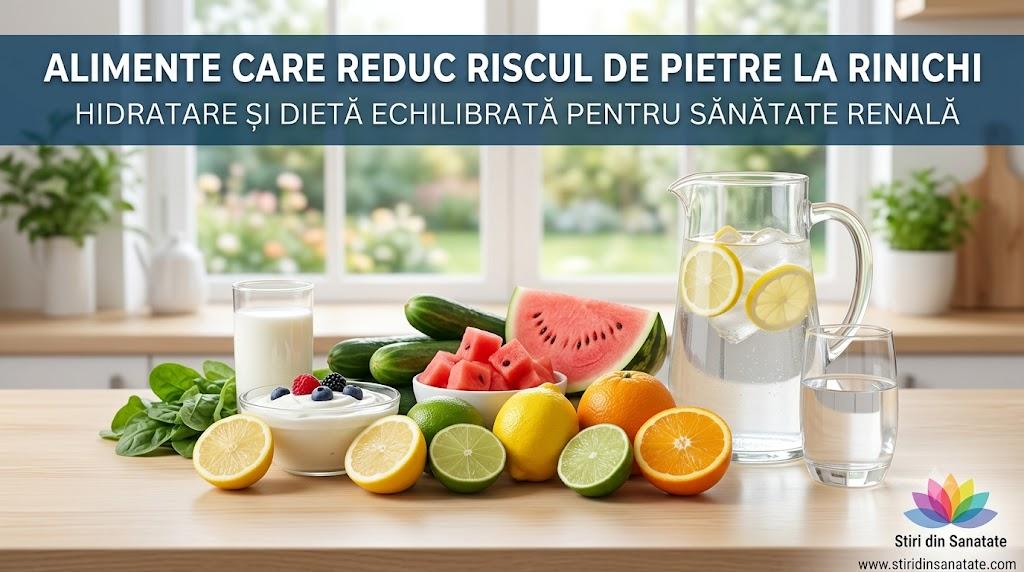 Alimente și hidratare pentru prevenirea pietrelor la rinichi
