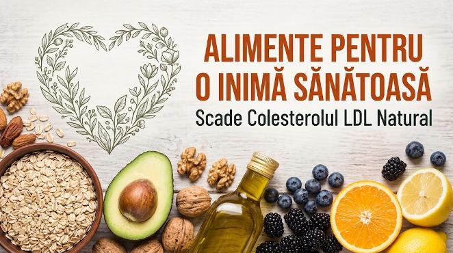 Alimente sănătoase pentru inimă, ovăz, nuci și avocado ce scad colesterolul rău.