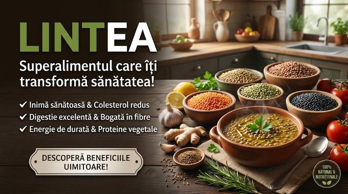 Boluri cu linte colorată și supă proaspătă, ilustrând beneficiile lintei pentru sănătate.