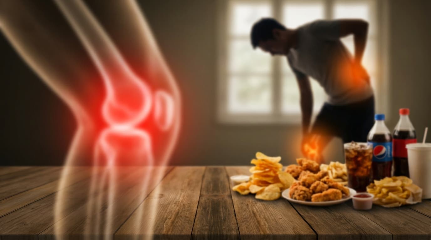 Fast food și dureri articulare: efectele alimentației nesănătoase asupra genunchilor și inflamației.
